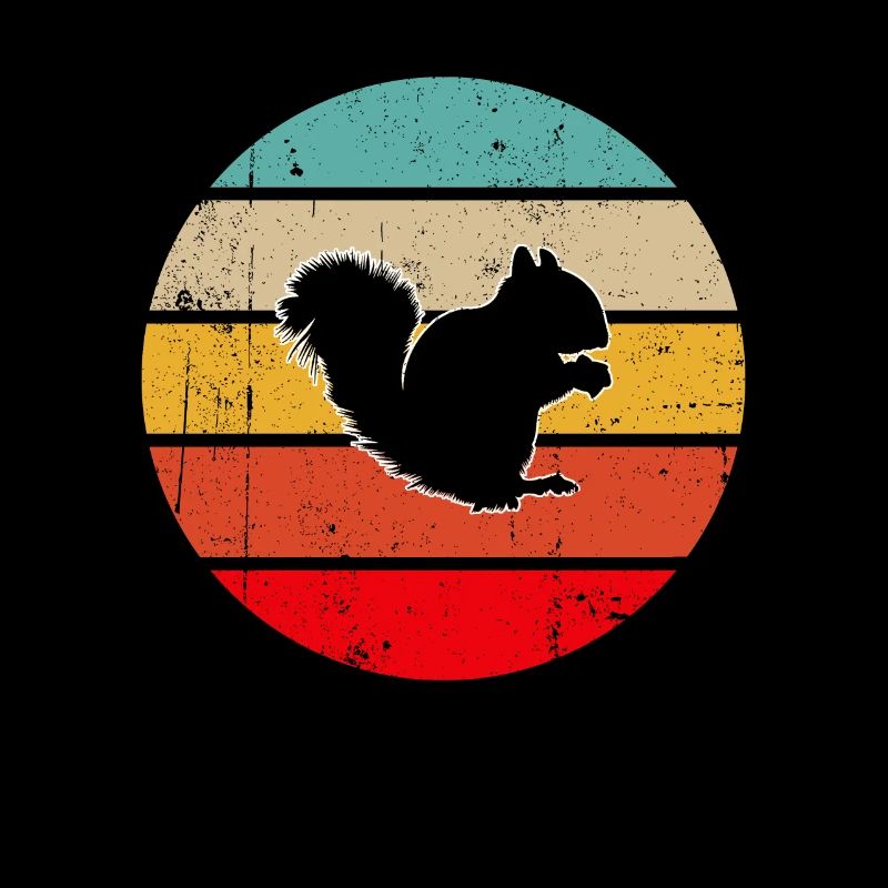 Eichhörnchen Retro