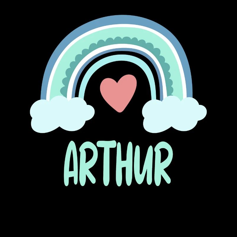 Arthur Name Regenbogen Baby