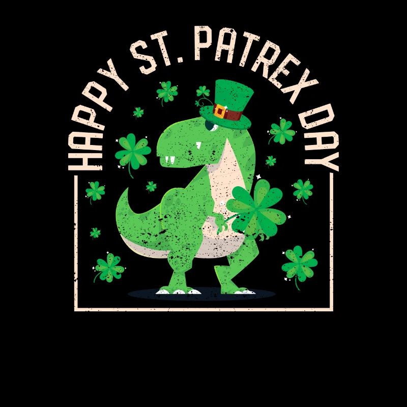 Glücklich St. Patrex Day Funny Irish T-Rex Saint