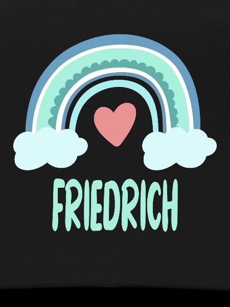Friedrich Name Rainbow Baby