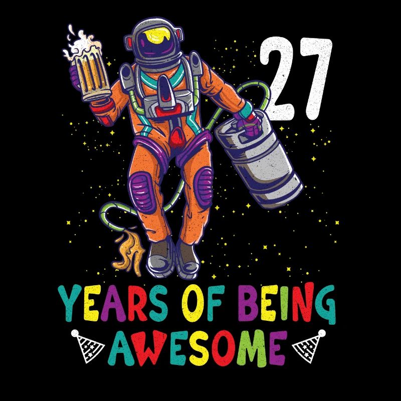 27th Birthday Astronaut Astronomy Solar System