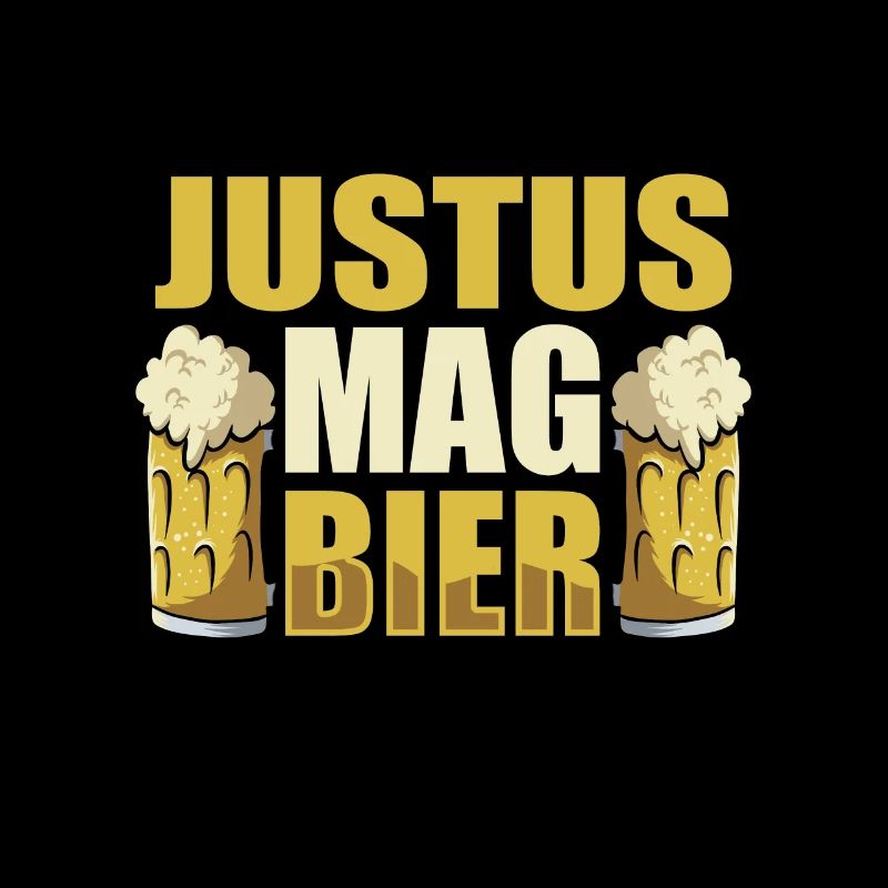 Justus mag Bier Name Geburtstag