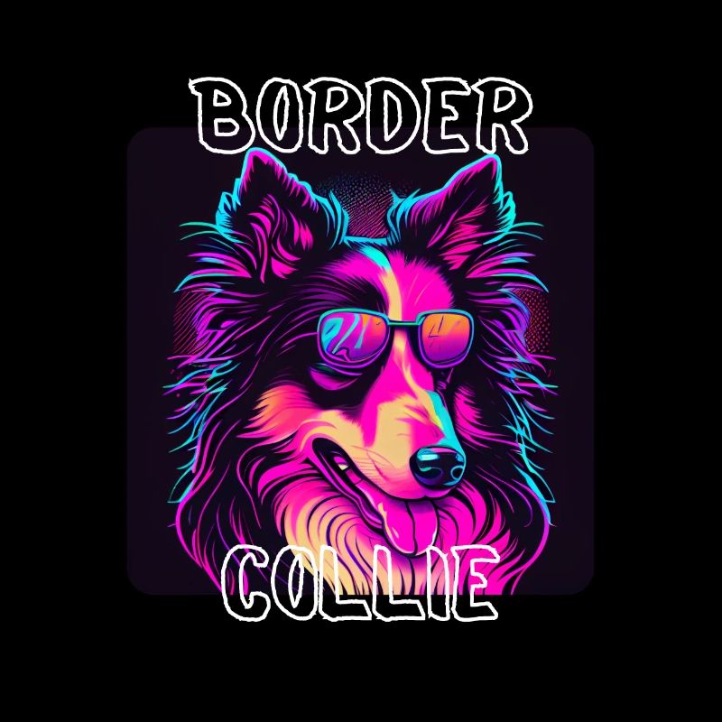 Style graffiti - Cooler Border Collie 1