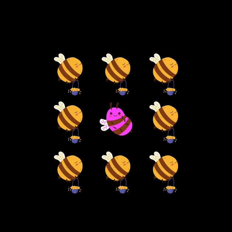 Bee special- be different - be yourself - bees