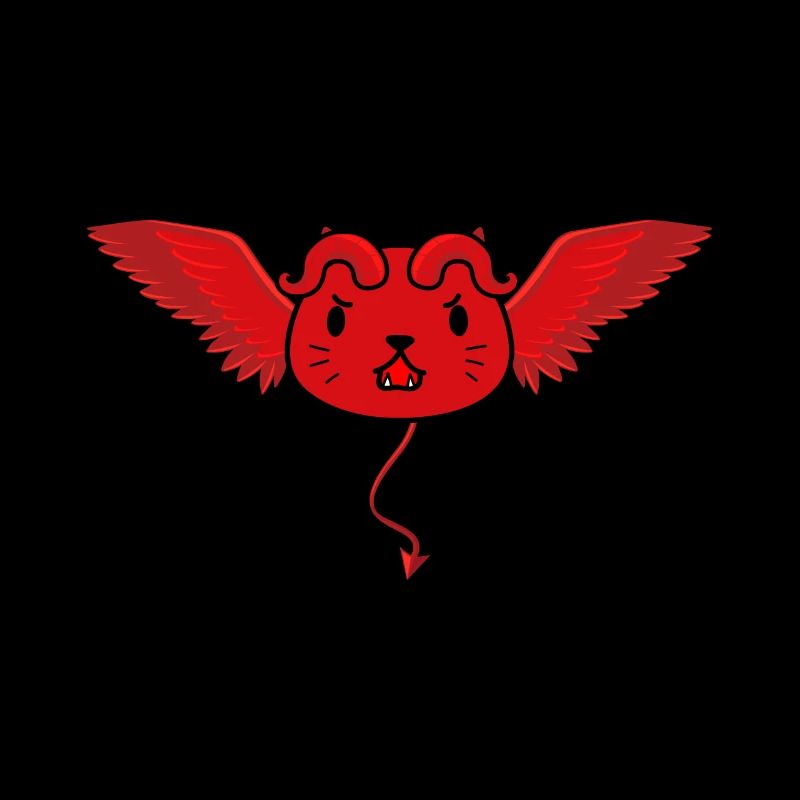Mignon chat diable