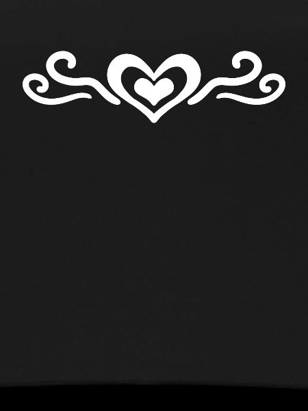 Heart Motif White