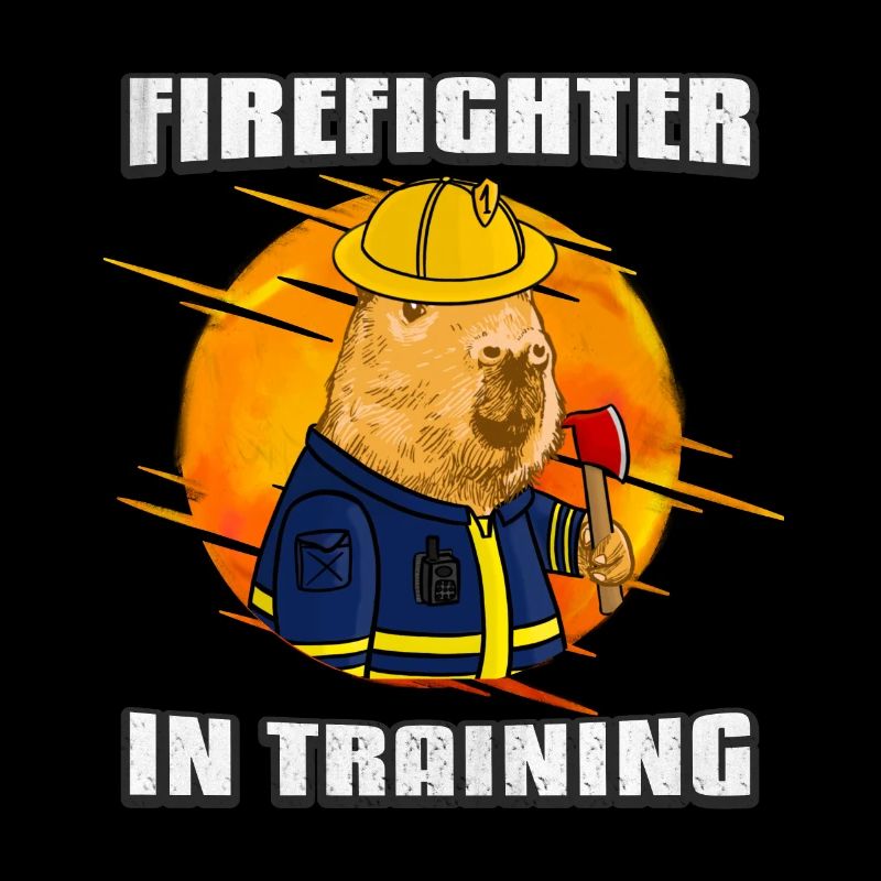 Firefighter in training