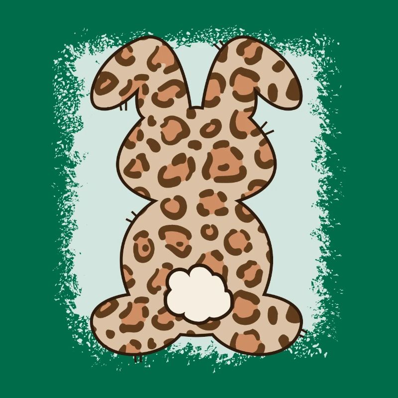 Leopard Print Bleached Easter