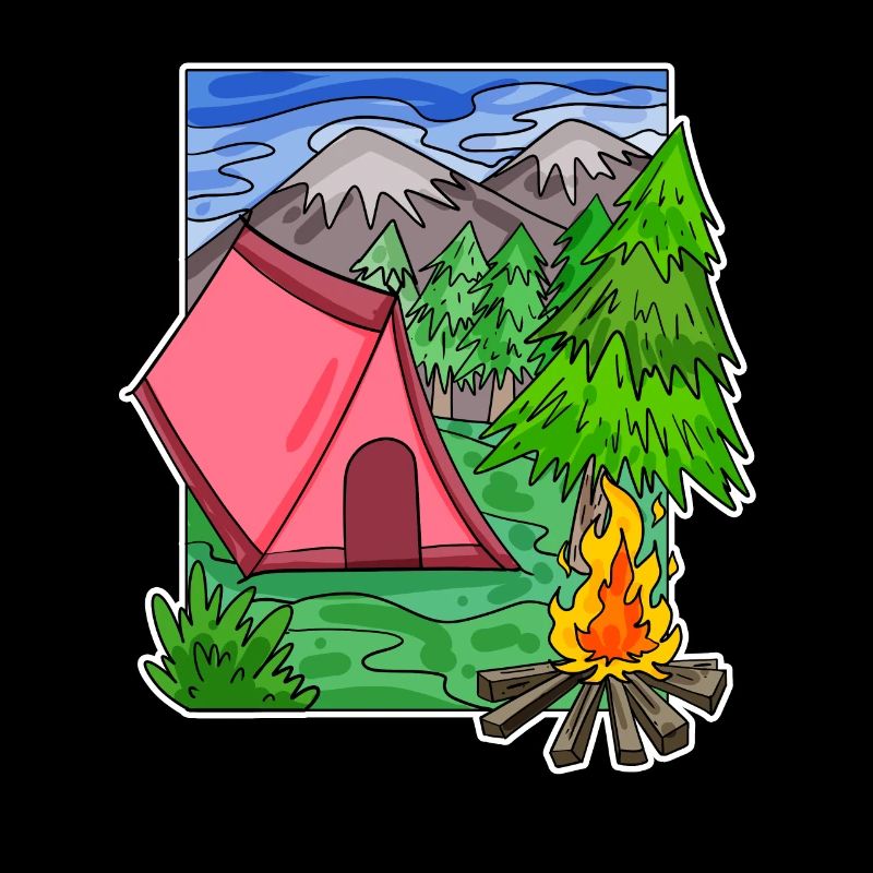 Camping Camping Motif