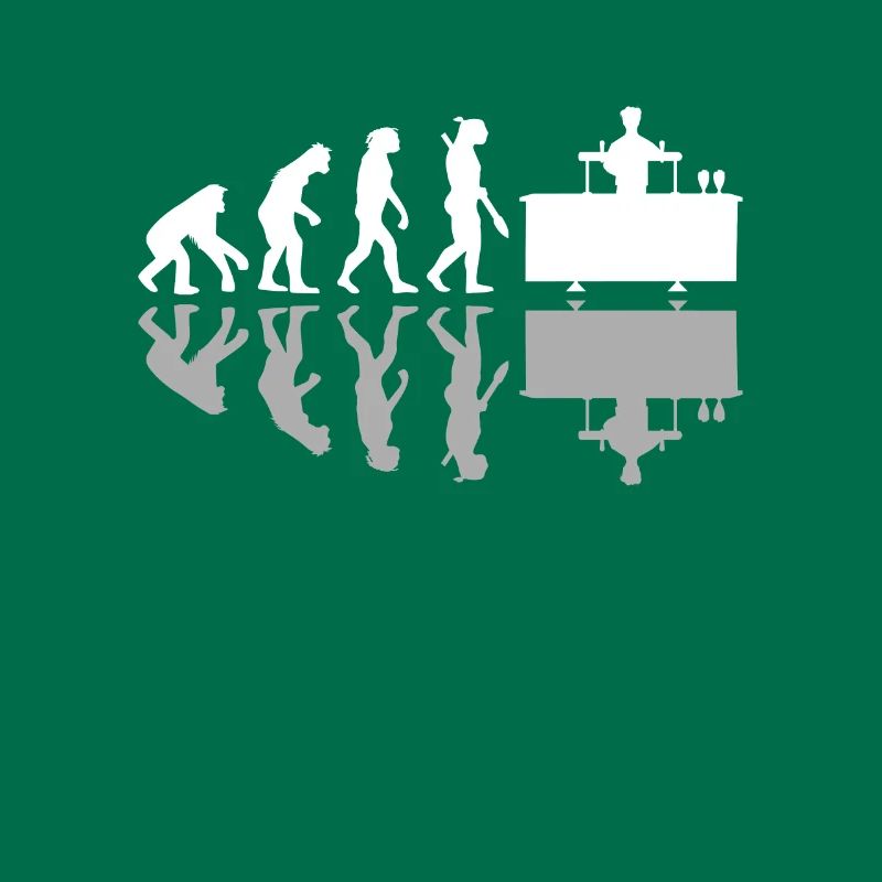 Human Evolution Drôle de barman Barman