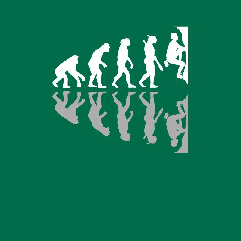 Human Evolution Funny Bouldering Climber Boulder