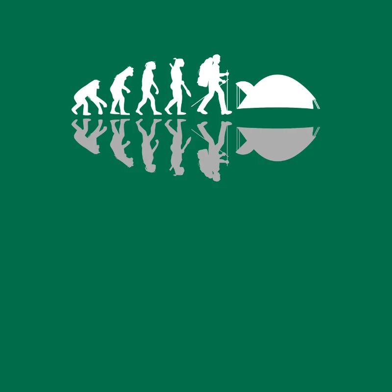 Human Evolution Drôle Camping Camper Aventure