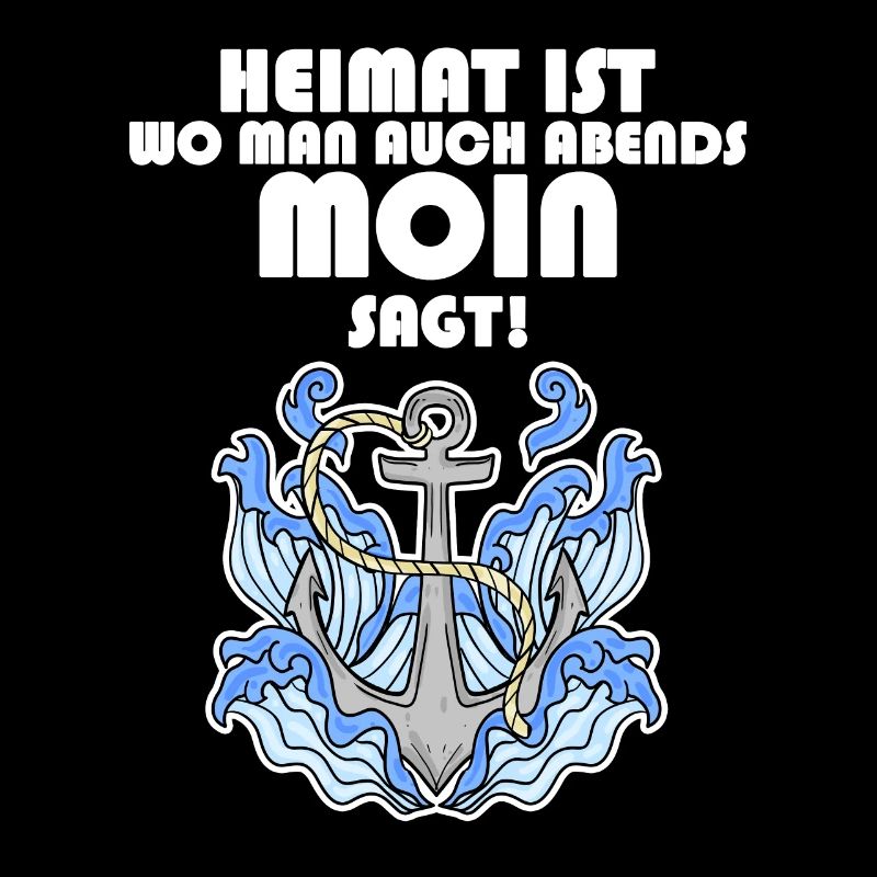 Anker Nordsee Plattdeutsch Spruch Moin