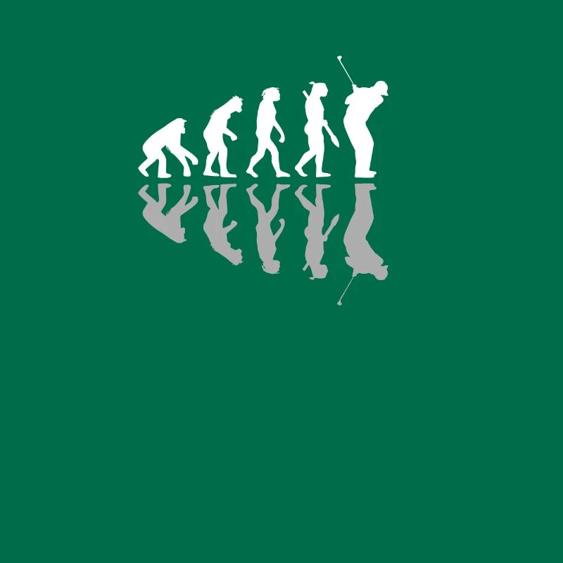 Golfing Human Evolution Golfer Humour Golf Playera