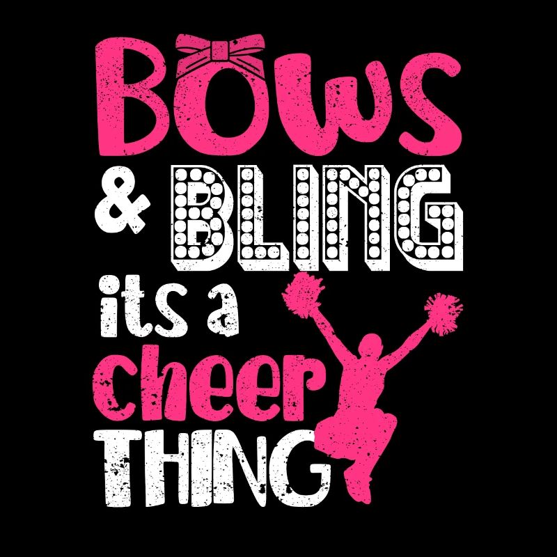 Bows & Bling It’s A Cheer Thing Funny Cheerleaders