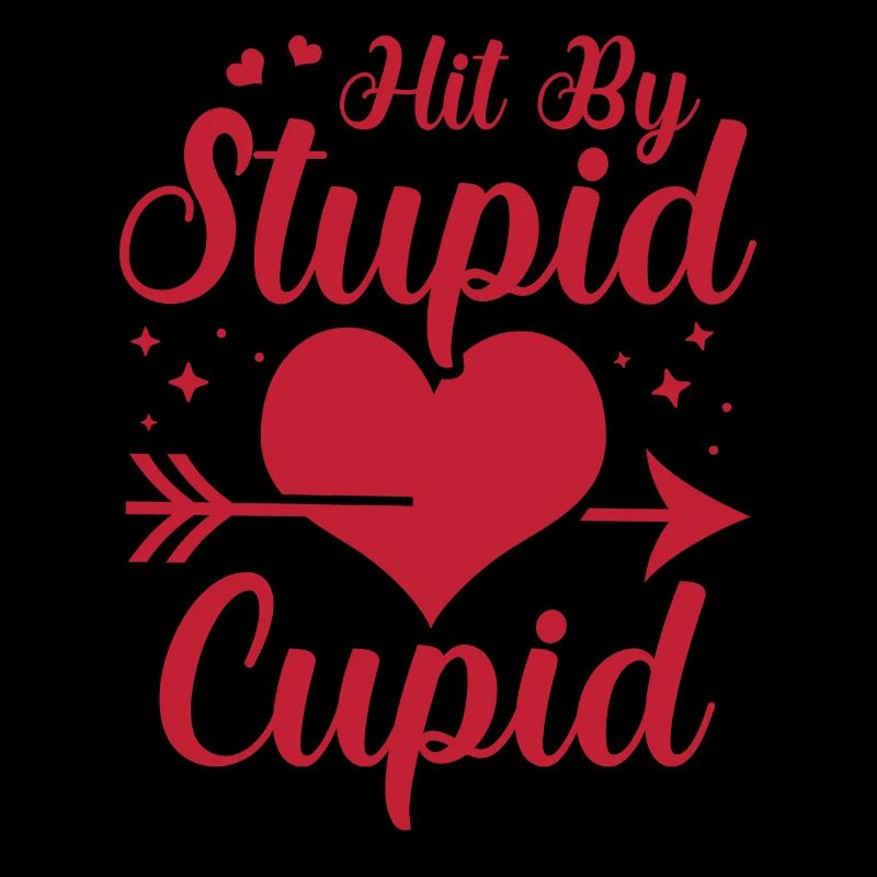 Frappé par une stupide flèche de Cupidon Humour de la Saint-Valentin