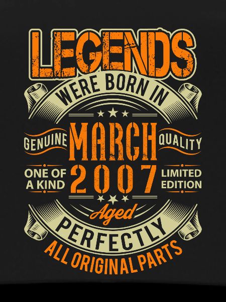 2007 March Birthday Legend