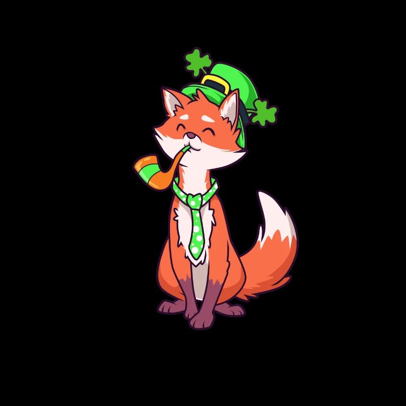 Fox Leprechaun - Renard de St Patrick