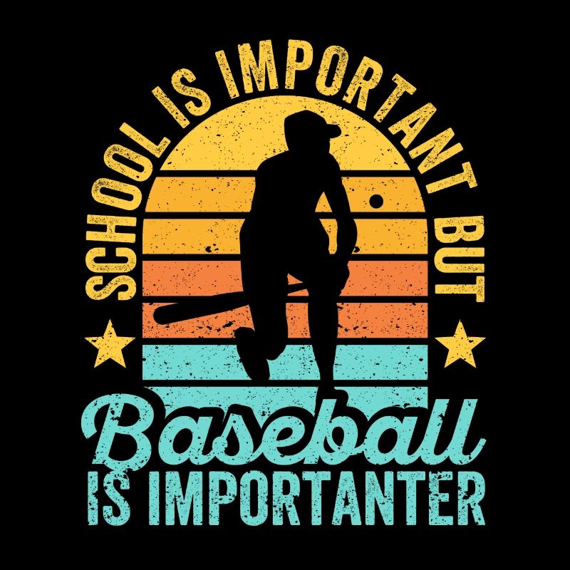 School Matters Baseball Importanter Funny