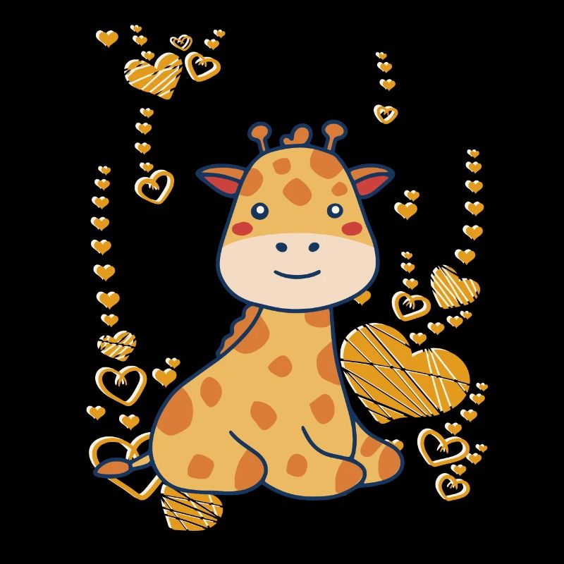 mignon bébé girafe