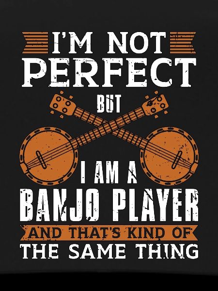 Banjo Jeg er ikke perfekt, men folkemusik banjospiller