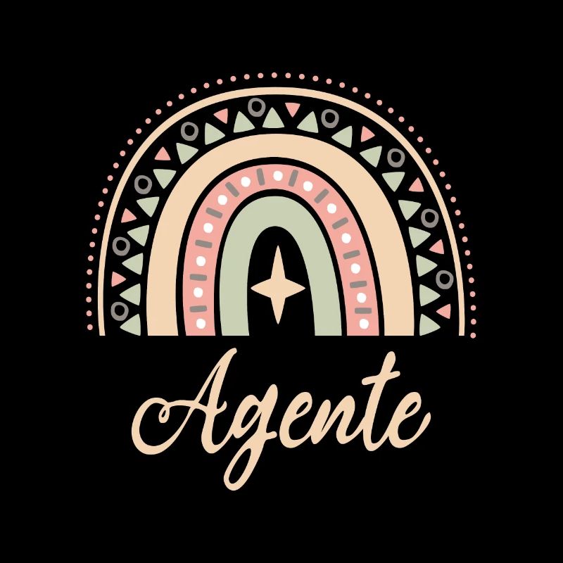 Cadeau Agente. Boho Rainbow agente. Rainbow boho.