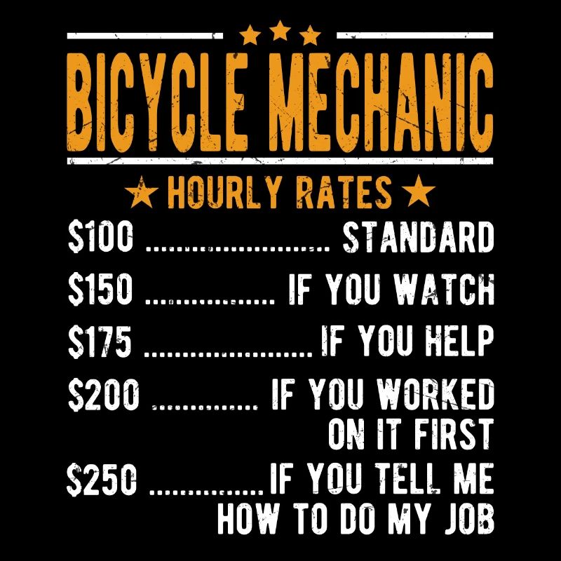 Bicycle mechanic Hourly wage