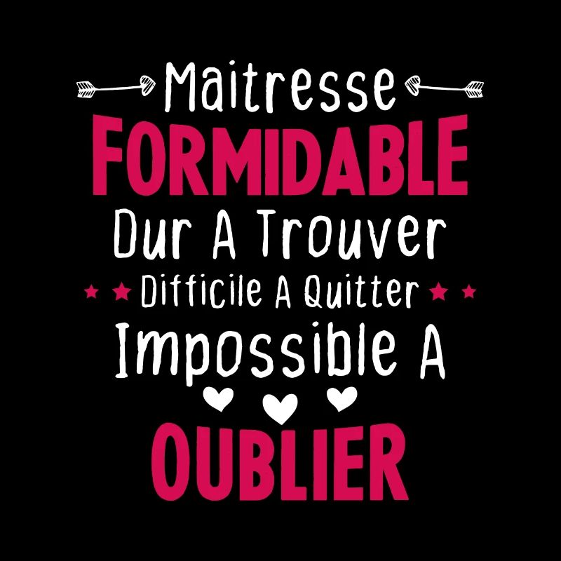 Maîtresse formidable cadeau Maîtresse d'école