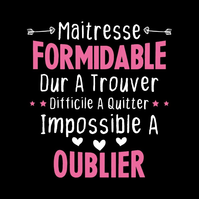 Maîtresse formidable cadeau Maîtresse d'école