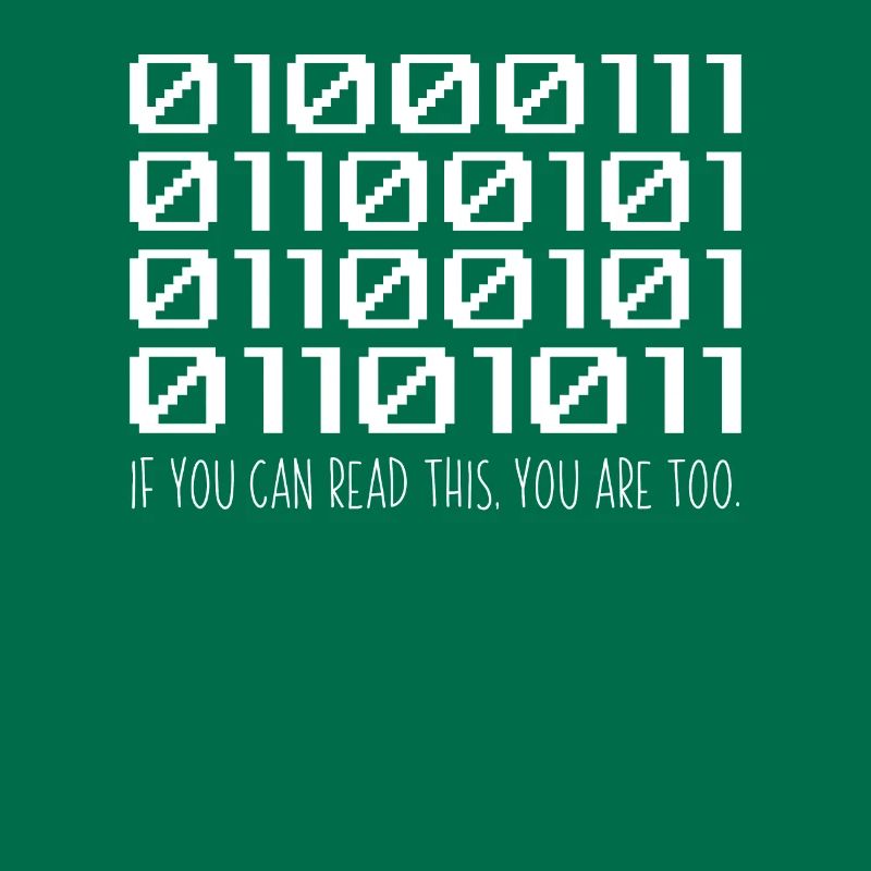 Cooler Computer Binärcode Programmierer Entwickler