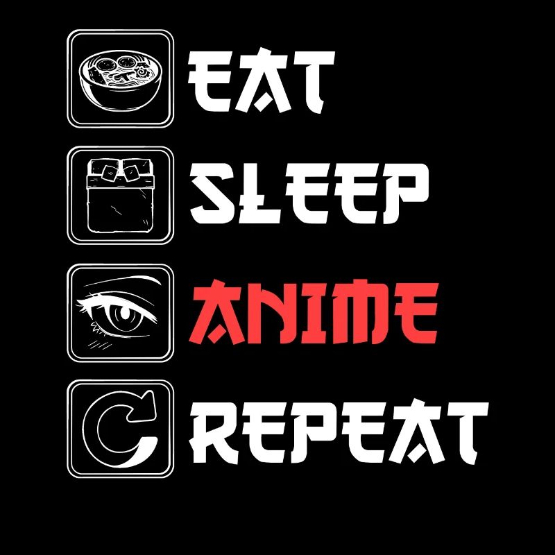 Manger Sommeil Anime Répéter