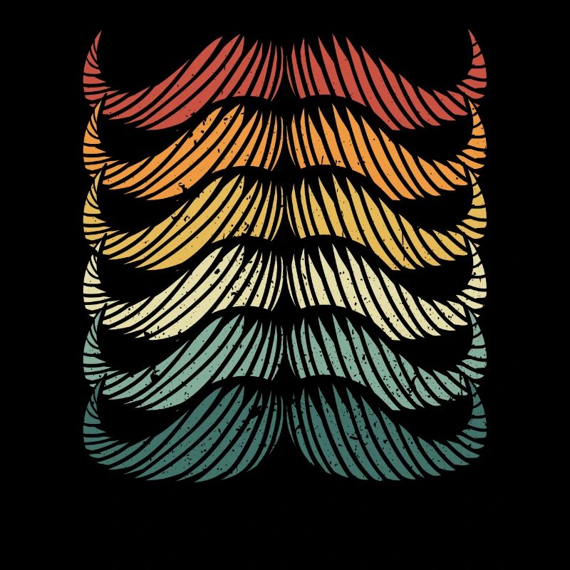 Great beards colorful