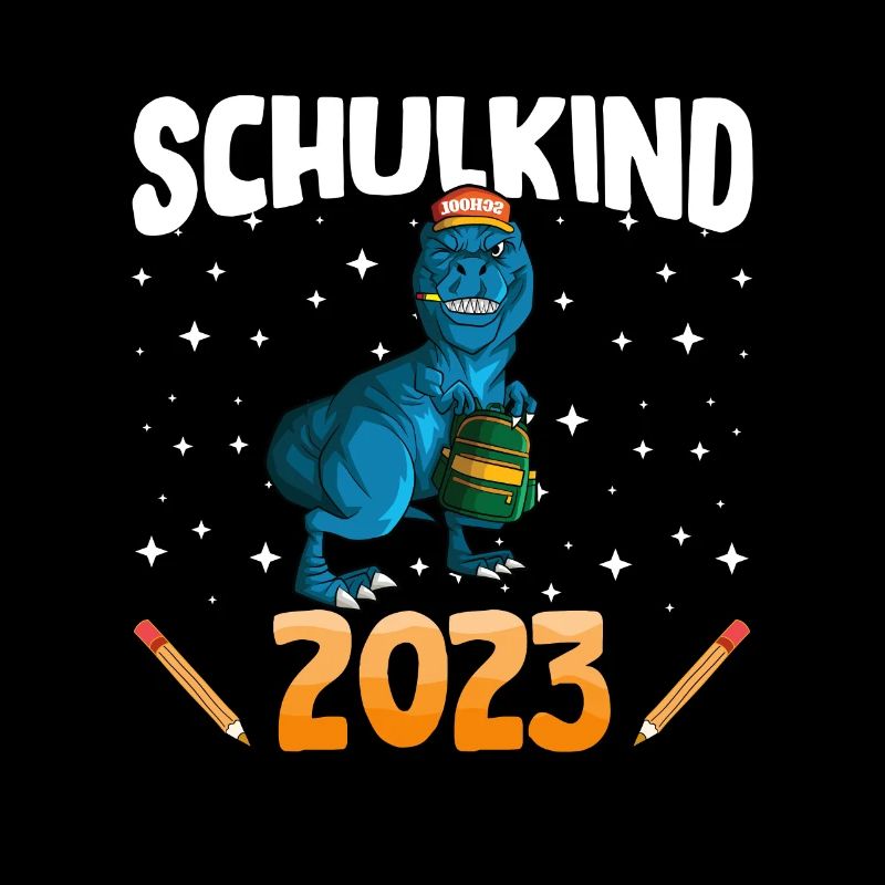Schulkind 2023 1. Klasse Einschulung Dino