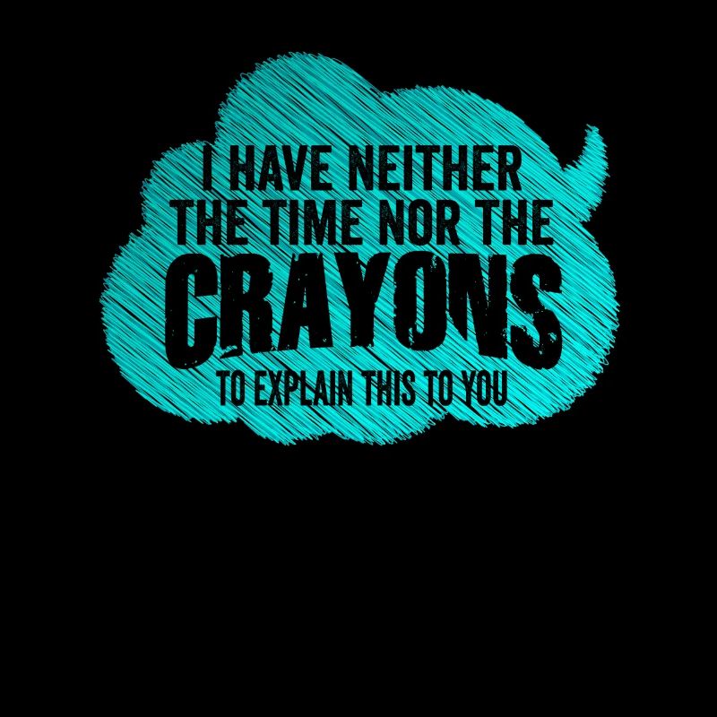 Ich habe nicht die Zeit oder die Buntstifte