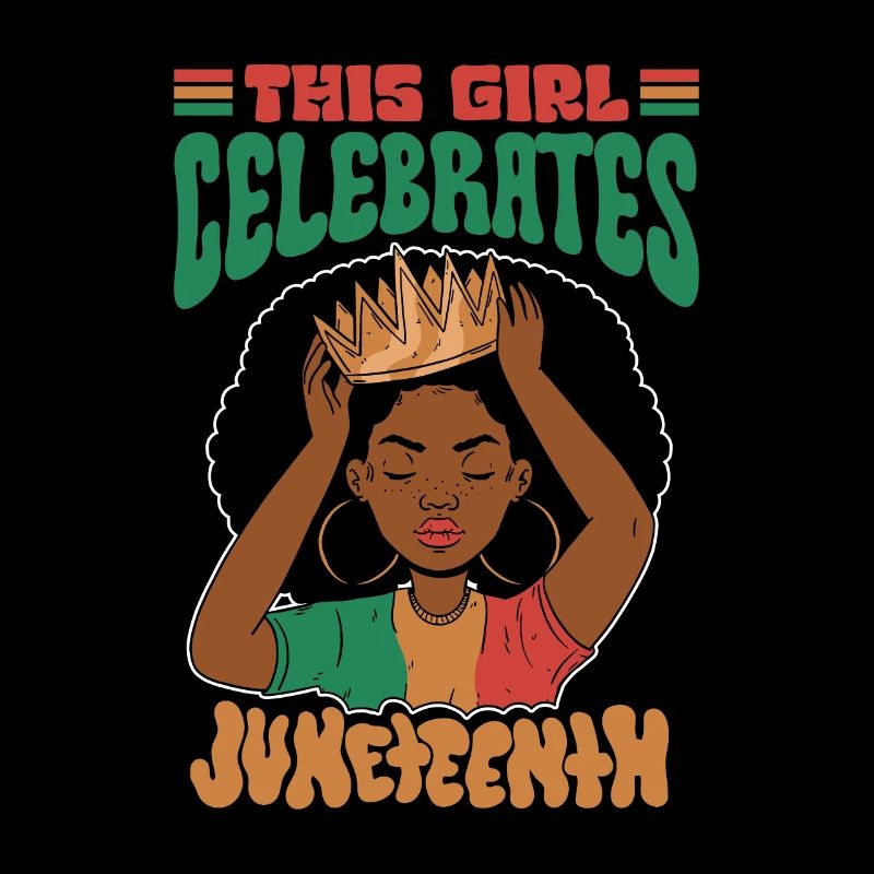 Dieses Mädchen Feiert Den Juneteenth 1865 Black