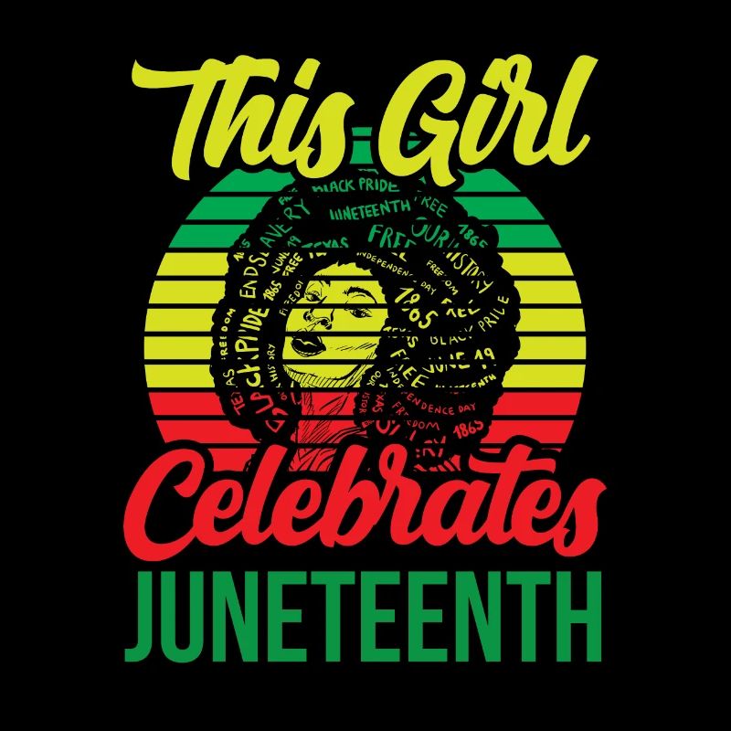 Dieses Mädchen Feiert Den Juneteenth 1865 Black