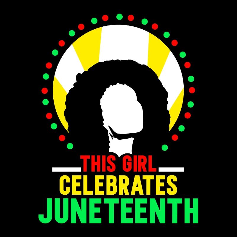 Dieses Mädchen Feiert Den Juneteenth 1865 Black