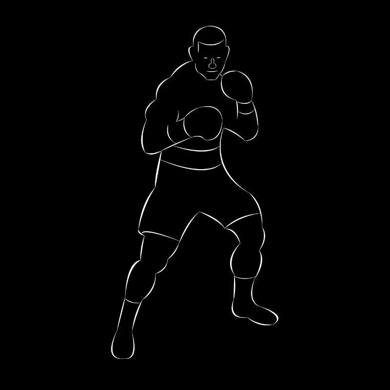 Boxer dessiné