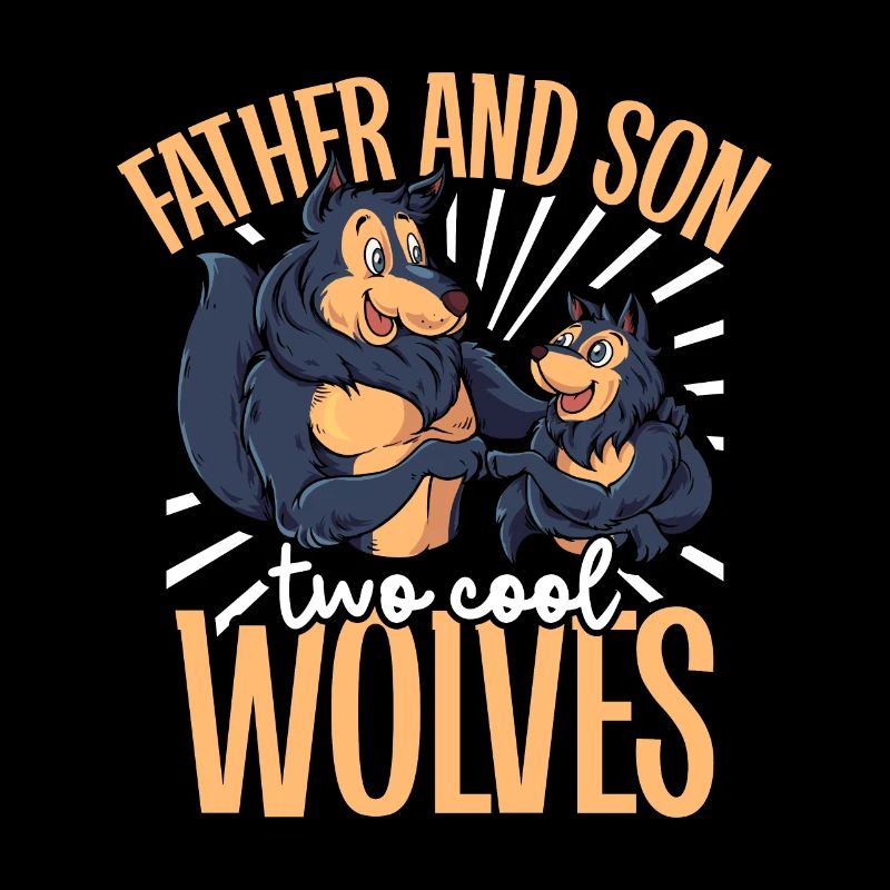 Cool Wolves - Father and Son