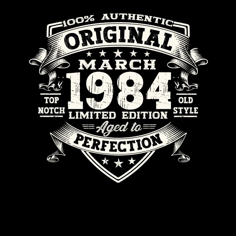 39th birthday Mann Original March Born 1984