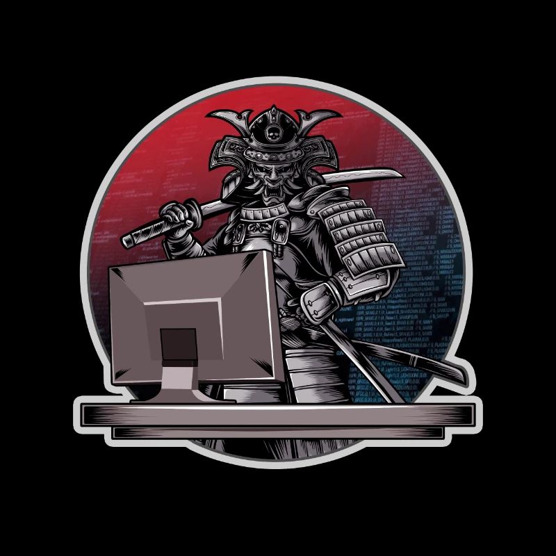 Programmeur Samurai - Ordinateur guerrier - Développeur