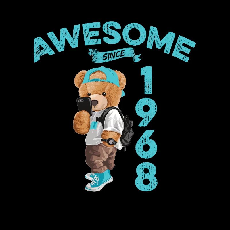 1968 Geburtstag Teddy Bär Awesome since
