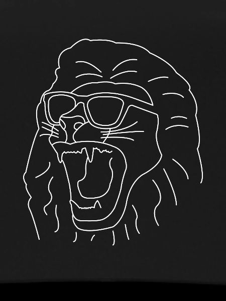 Lion party lion drawn