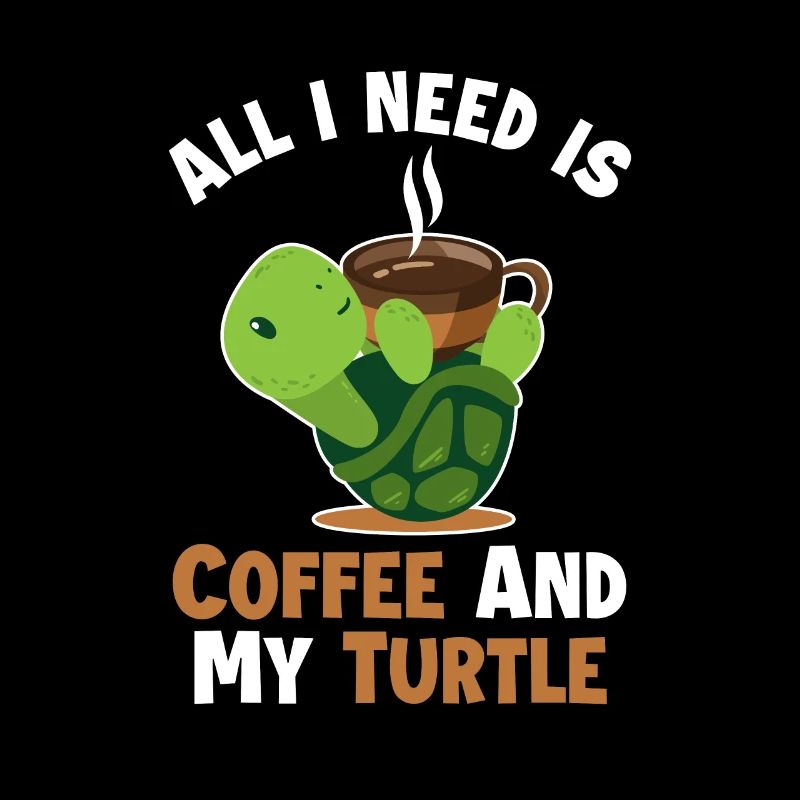 Coffee and my Turtle Tortoise Turtle