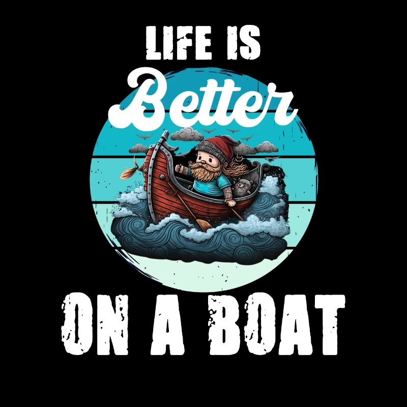 Leben ist besser auf einem Boot