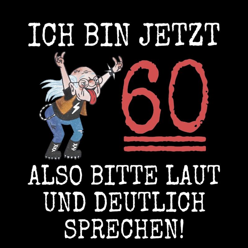 Lustig 60. Geburtstag Mann Ich bin 60 Pommesgabel
