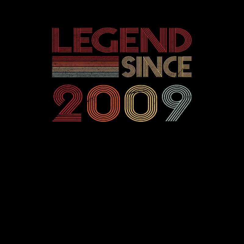 2009 Geburtstag Legend since Retro Vintage