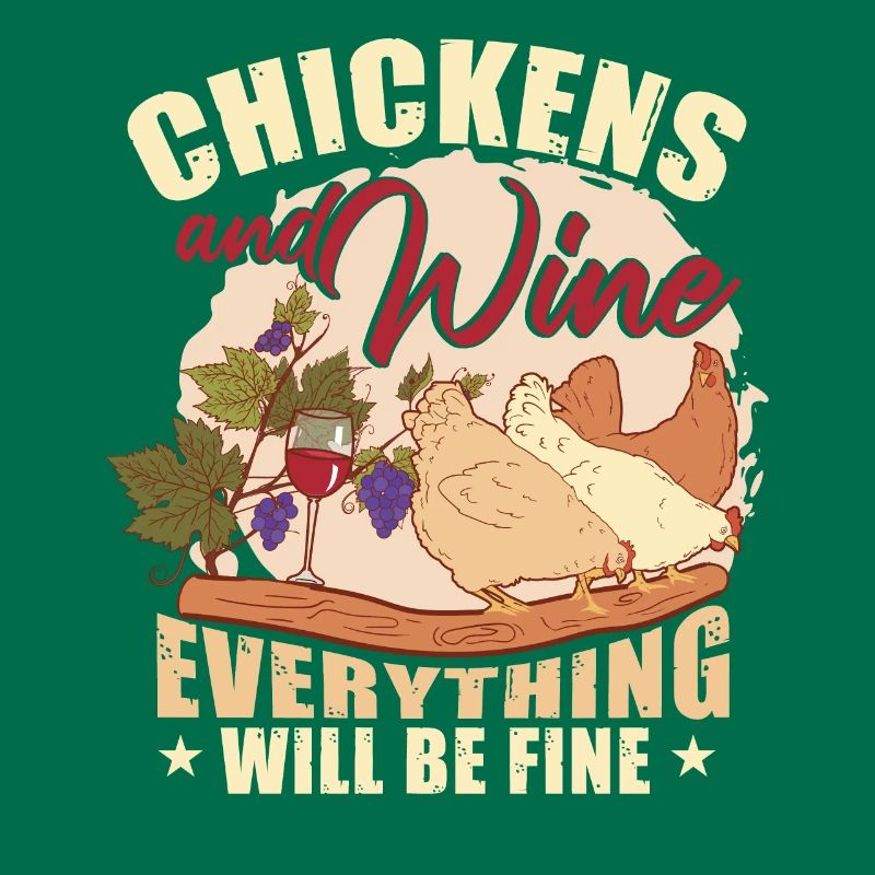 Chickens And Wine Everything Will Be Fine