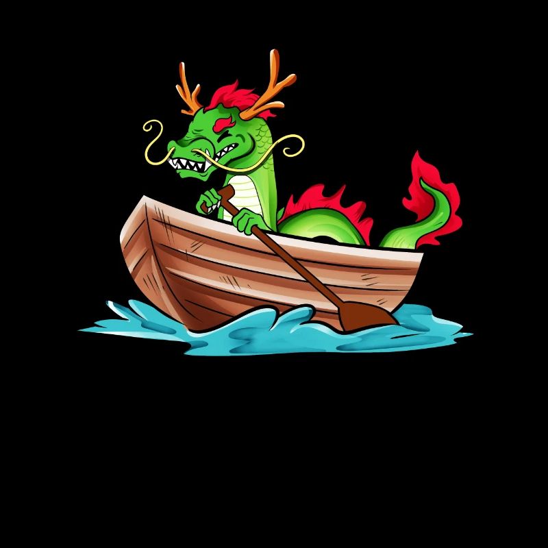 Chinesischer Drache im Boot - Drachenboot
