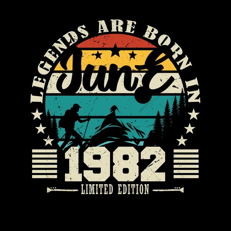 June 1982. Birthday gift June 1982. June.